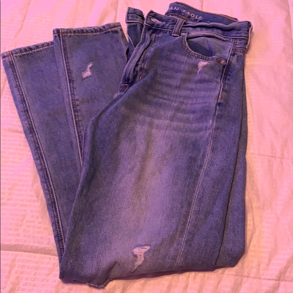 american eagle mom jeans